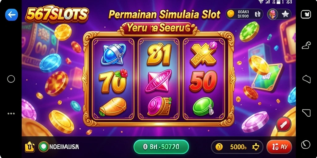 Tampilan gameplay menarik dari 567SLOTS dengan mesin slot beragam.