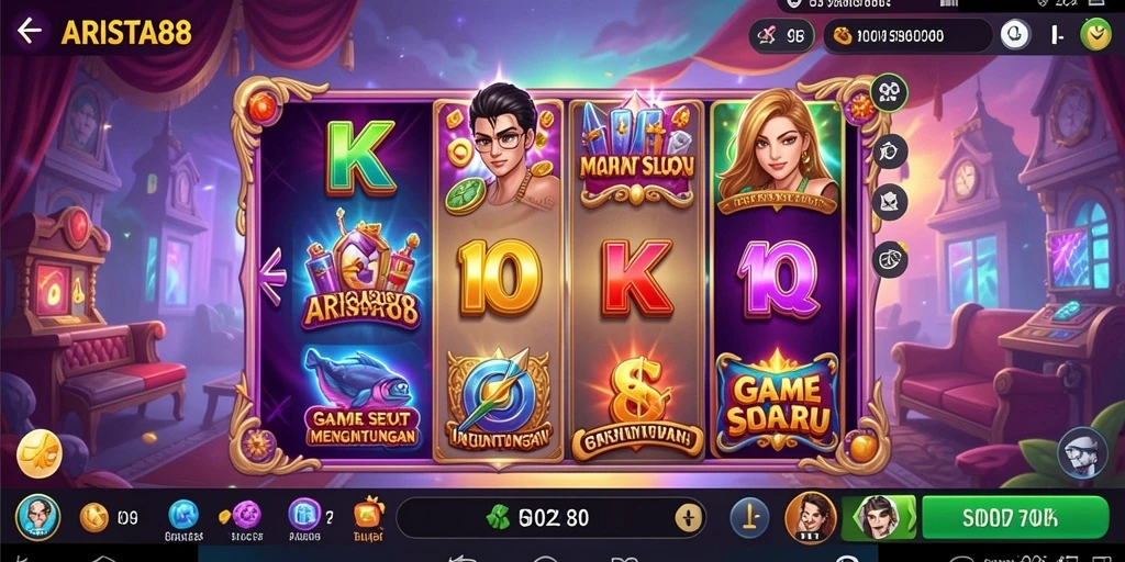Tampilan gameplay ARISTA88 yang menawan dan penuh warna.