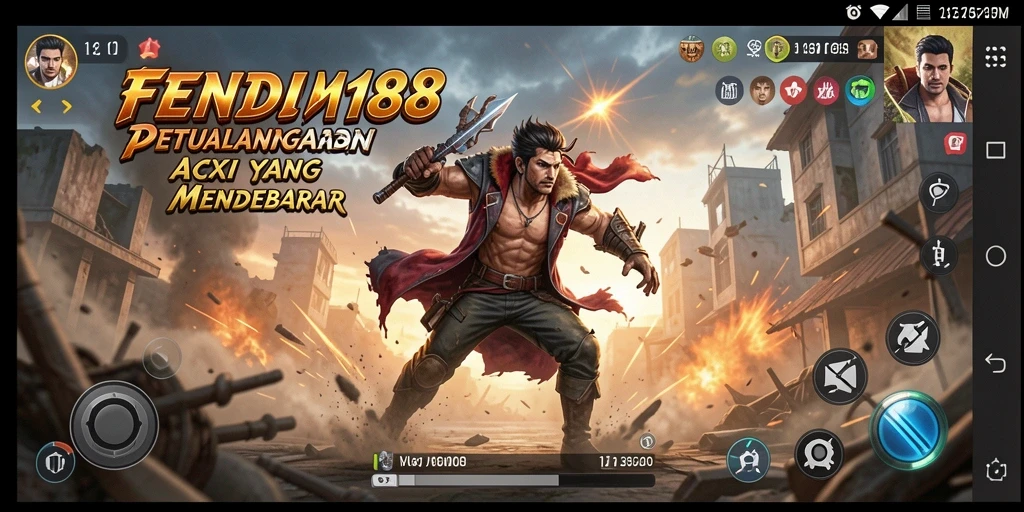 Tampilan gameplay FENDI188 yang menegangkan saat pertempuran berlangsung.