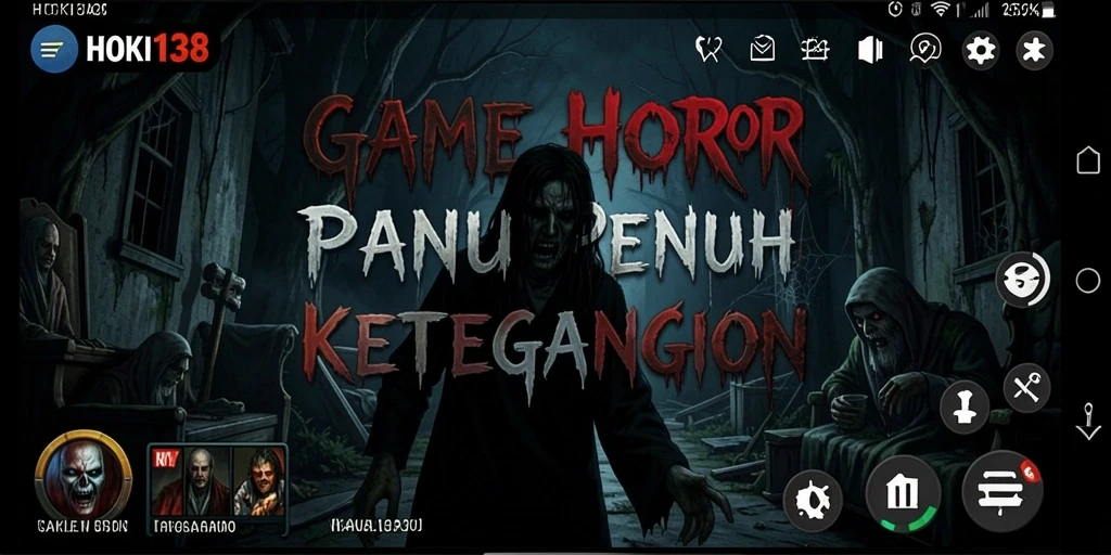 Screenshot menampilkan ketegangan gameplay HOKI138 dengan elemen horor yang kuat.