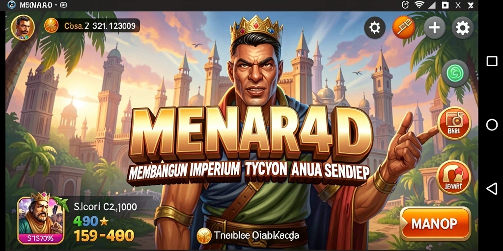 Tampilan gameplay MENARA4D yang menarik dan dinamis.