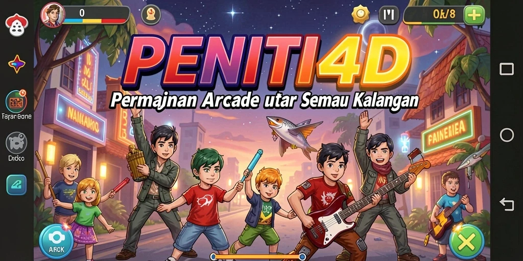 Screenshot gameplay PENITI4D yang menampilkan momen seru dalam permainan Arcade.