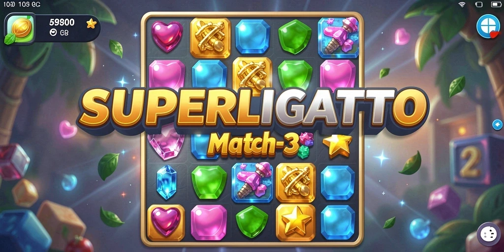 Tampilan gameplay SUPERLIGATOTO yang seru dan mengasyikkan.