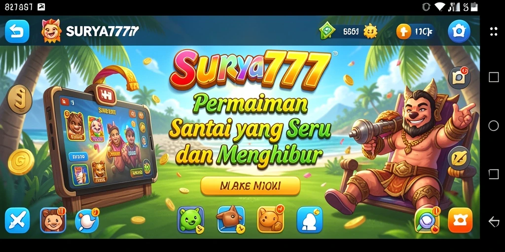 Tampilan gameplay menarik dari SURYA777 yang penuh warna.