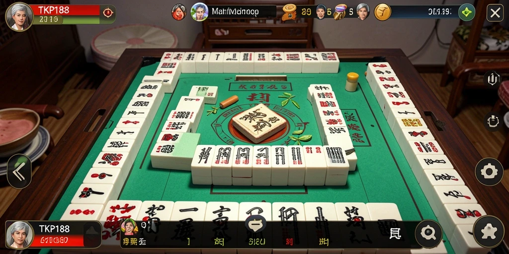 Tampilan gameplay yang menarik dalam TKP188 Mahjong.