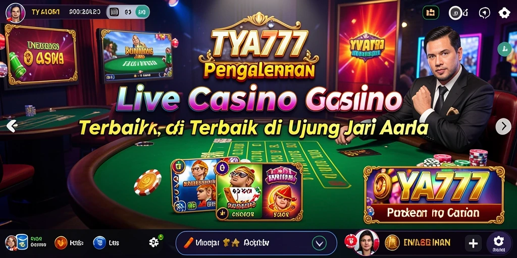 Tampilan gameplay Live Casino yang menakjubkan di TYA777.